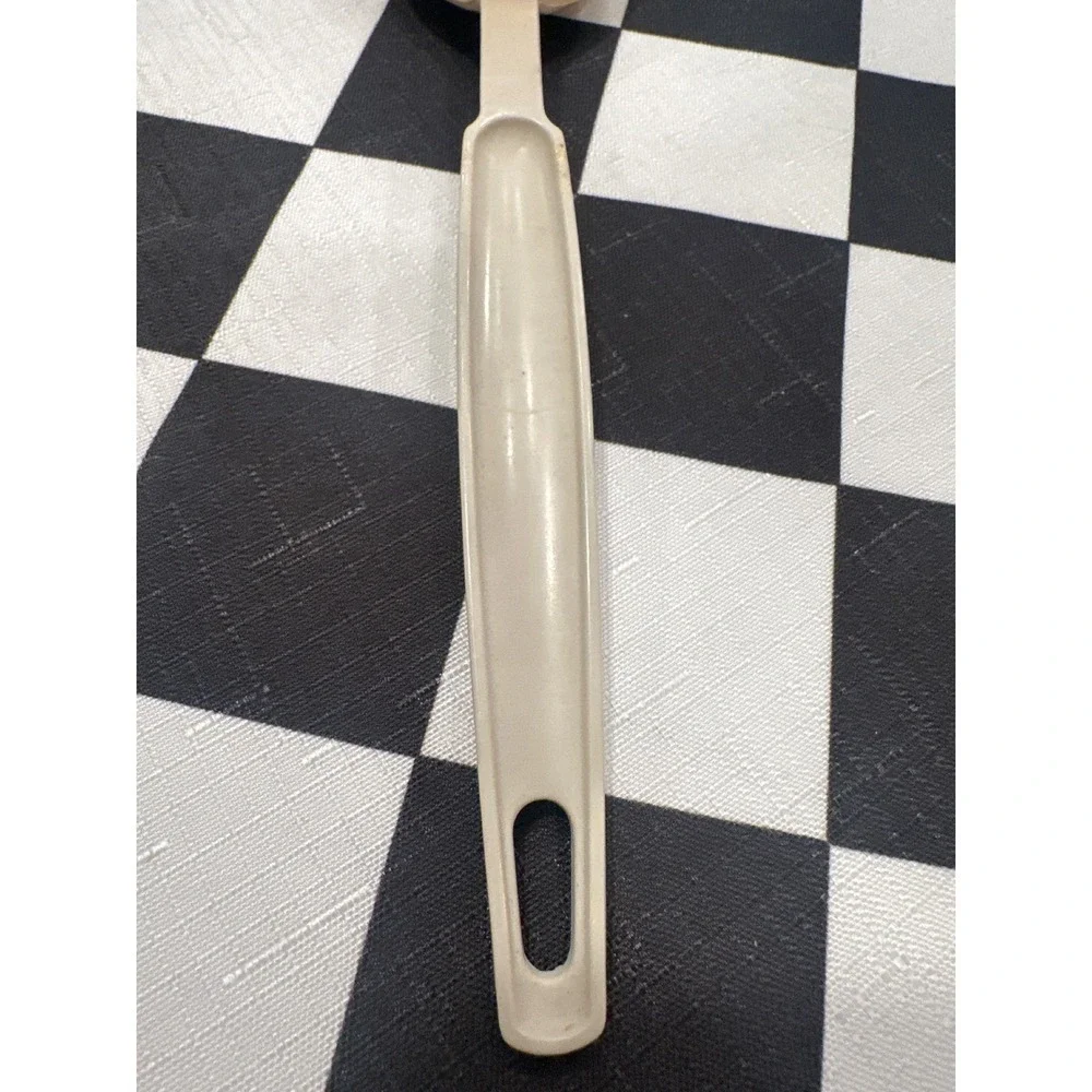 Ekco USA Slotted Spoon Utensil Beige Kitchen Cooking Serving Utensil VTG